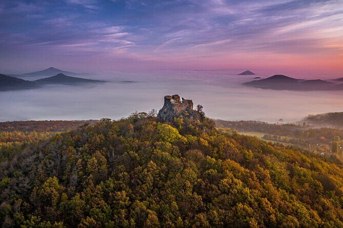 Czech countryside scenical hike to the castle, local deli tasting - Děkovka Castle ruins: the view is the point