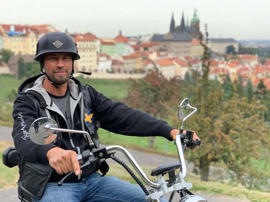 Heart of Prague tour on Tricycle electric scooter - Where you meet and how the safety test works (so you’re not guessing)