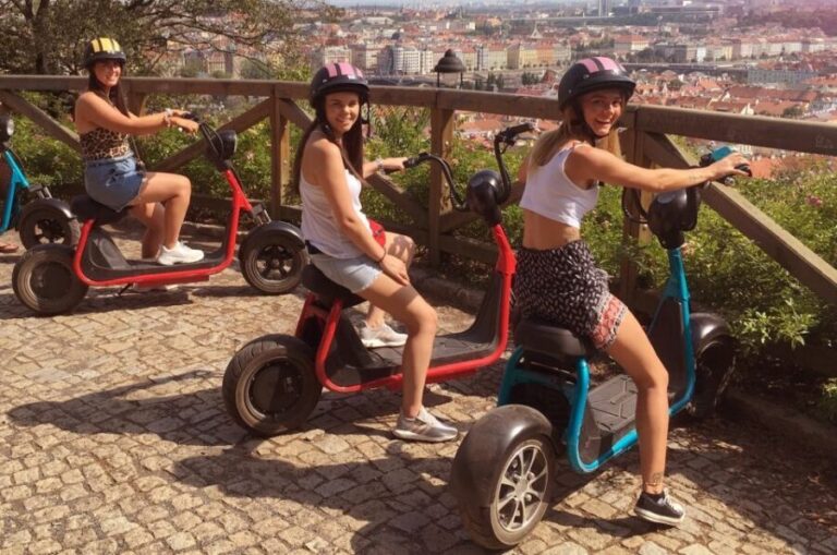 Prague: E-Bike/E-Scooter Viewpoint Tour - Lesser Town to Petřín: Royal Gardens and Tower-Spire Photo Angles