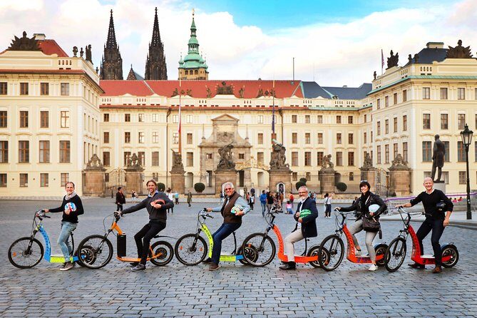 Prague: electric scooter & E-bike guided tour - The guided flow: Lennon Wall, Kampa, and the Kafka area