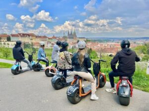 Prague: Fat Tire E-Scooter Guided Tour - Saská 7 check-in and the 20-minute safety briefing that sets you up