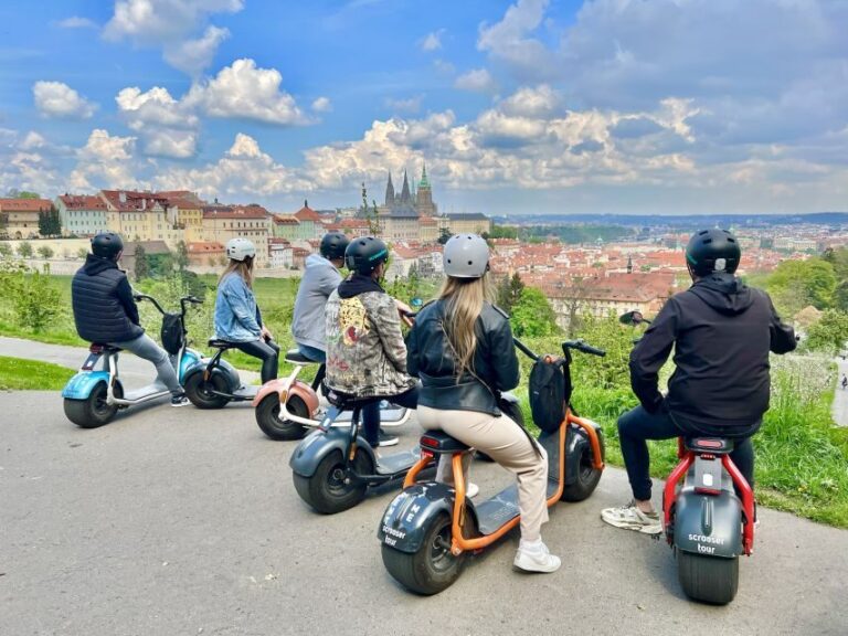 Prague: Fat Tire E-Scooter Guided Tour - Saská 7 check-in and the 20-minute safety briefing that sets you up