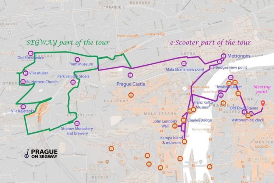 Prague: Half-Day Guided Tour by Segway and E-Scooter - A private live guide who can actually change the plan