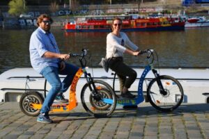 Prague: Highlights Tour on e-Scooter or eBike - Meeting next to the Embassy of Japan: how the day starts smoothly