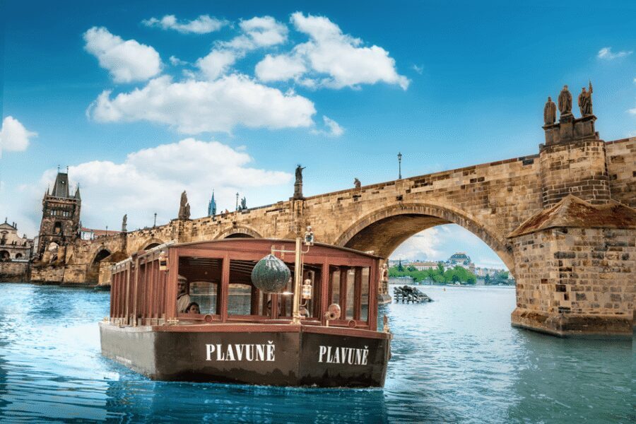 Prague: River Cruise, Charles Bridge Museum, & Walking Tour - The river cruise on Devil’s Channel: views, drinks, and audio headphones