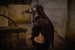 The Plague Doctor of Prague - Meeting Alexander Schamsky at Aurus Hotel Prague and the Golden Well house