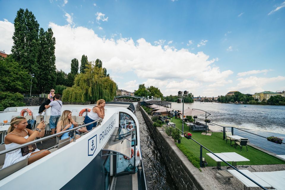 Prague: Vltava River Lunch Cruise in an Open-Top Glass Boat - What you’re really paying for: lunch cruise value at $57